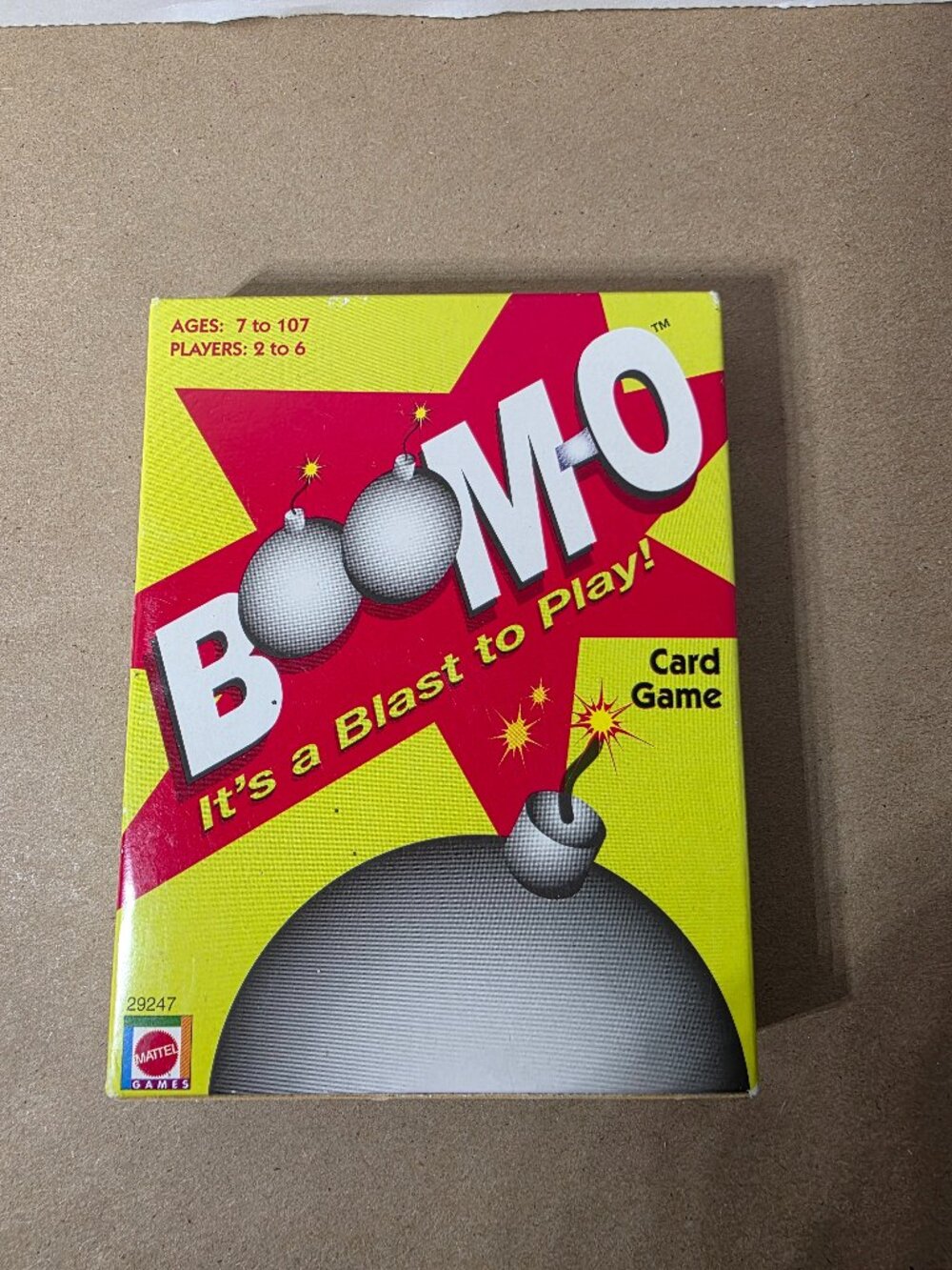 Vintage Boom-O Card Game Mattel 2000 Family Game Ages 7+ 2-6 Players NEW